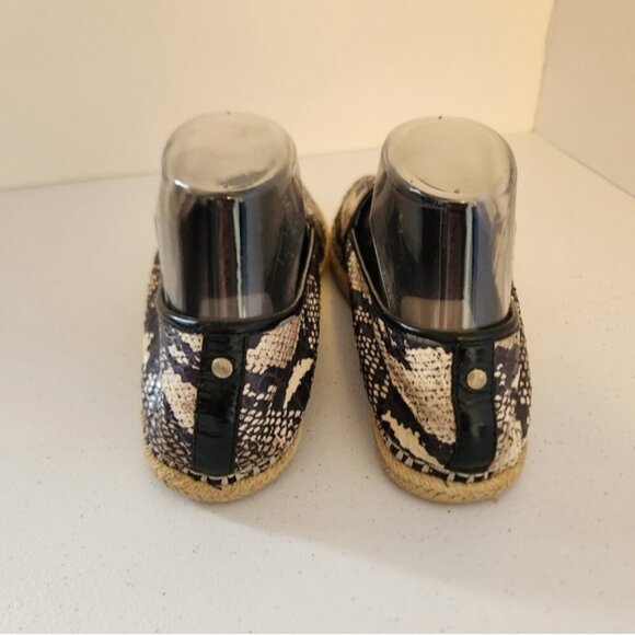 B Brian Atwood Snakeskin Espadrille Flats Slip On Shoes Womens Size 8 Leather - Picture 4 of 9